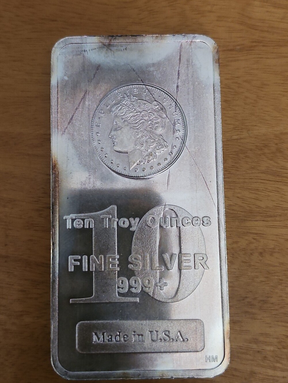 10 oz Fine Silver Bar - Made in USA